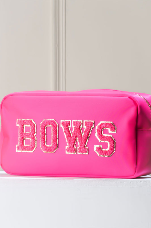 BOW Hot Pink Pouch