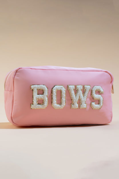 BOW Peach Pink Pouch