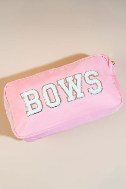 BOW Peach Pink Pouch