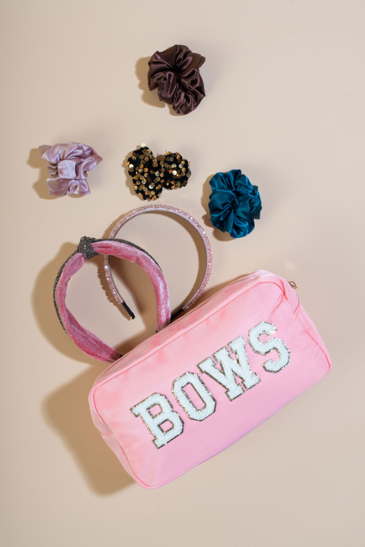 BOW Peach Pink Pouch