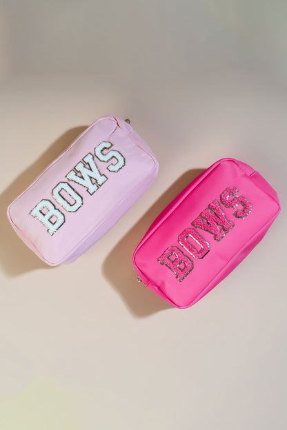 BOW Hot Pink Pouch