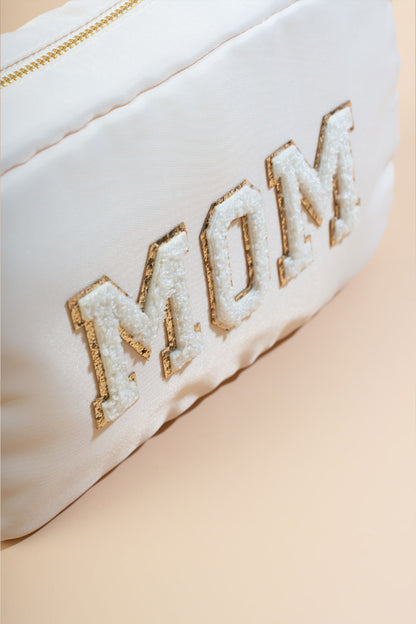 MOM Almond White Pouch