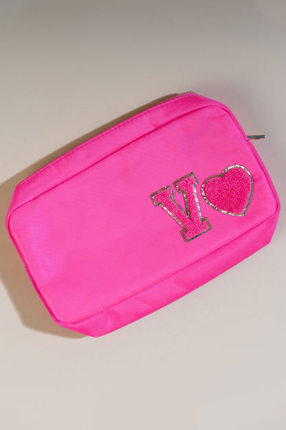 Medium Hot Pink Pouch